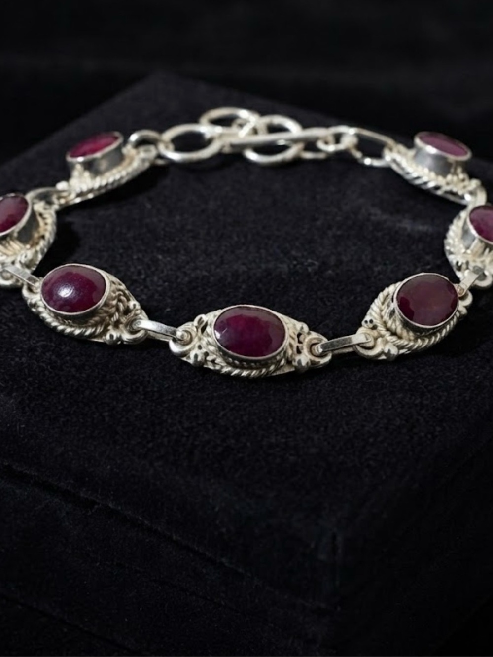 Genuine Ruby link Bracelet